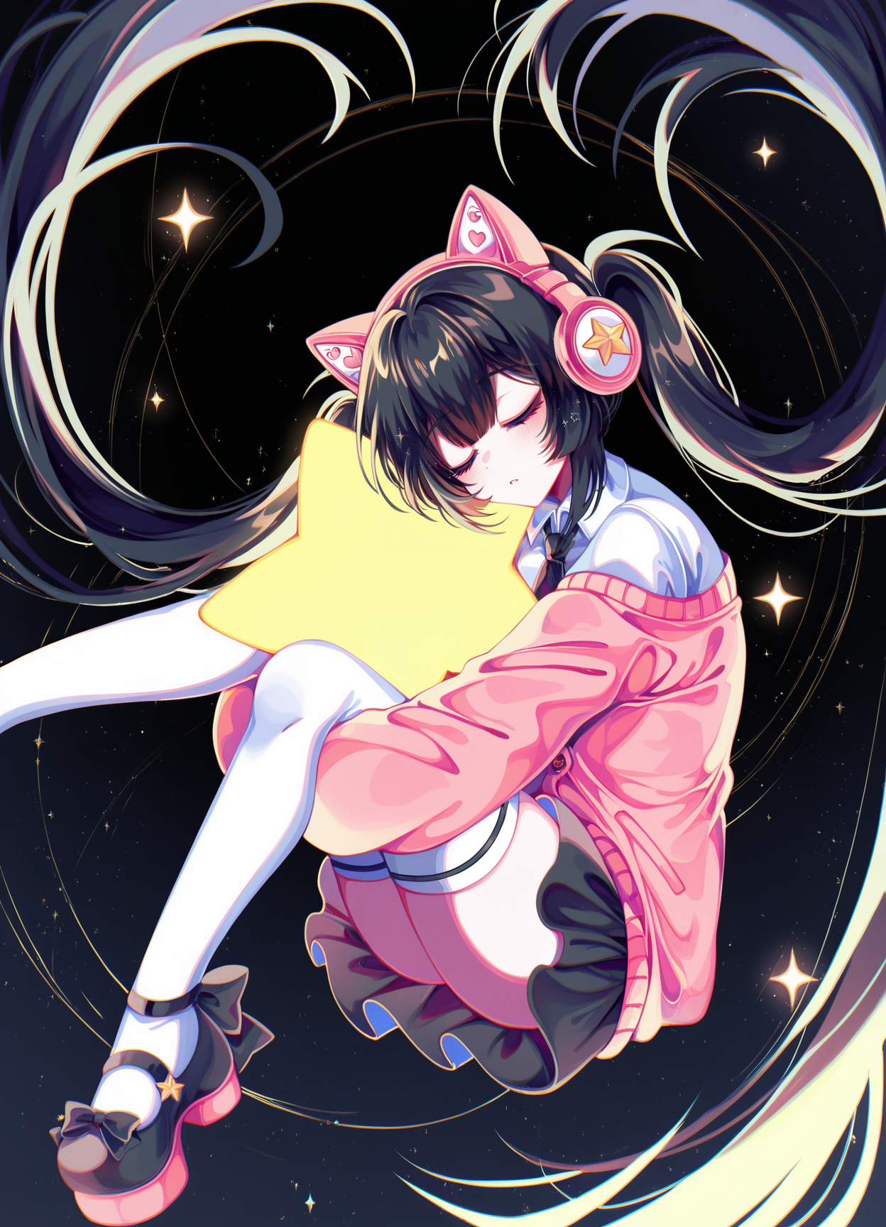 Pink Kitty star